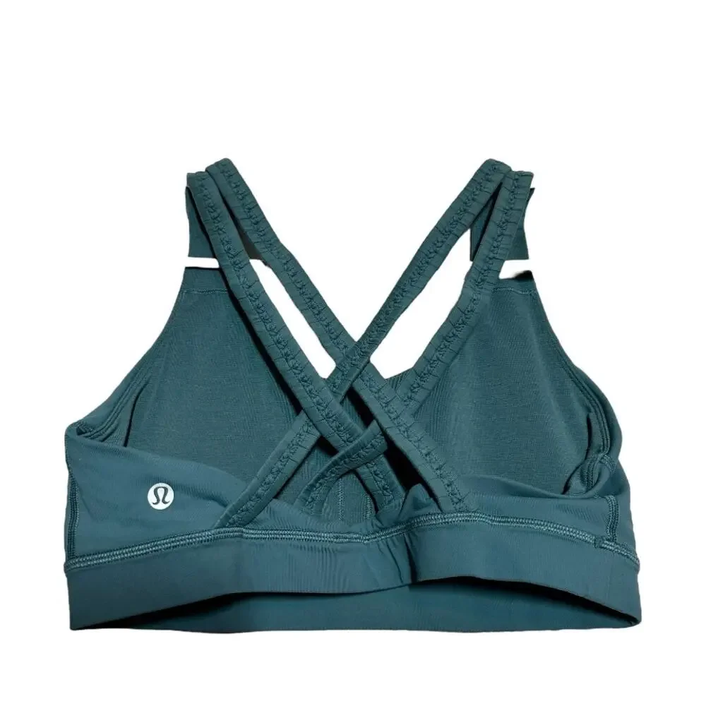 Lululemon Energy Bra Special Edition Braid Racerback Medium Support Sea Green 8